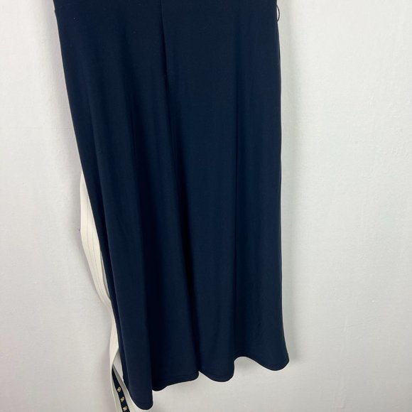 NWT Tommy Hilfiger Stripe Belted Surplice Neck Sheath Dress Navy Size 6 NEW $119 - Picture 13 of 15